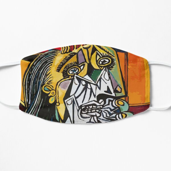 Pablo Picasso Crying Woman 1937 Artwork Flat Mask