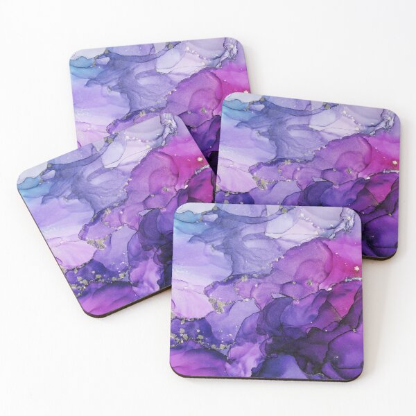 Item preview, Violet Magenta Chrome Abstract Ink designed and sold by Olga Shvartsur.