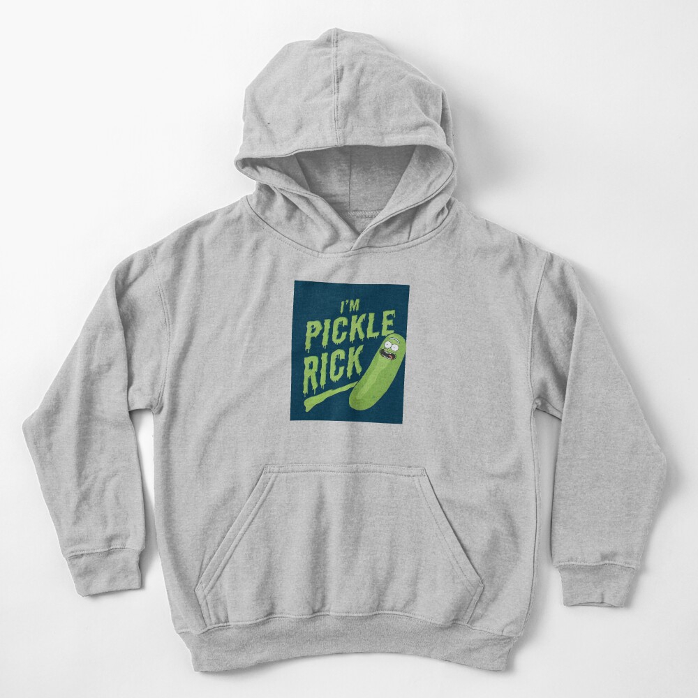 I am Pickle Rick Kids Pullover Hoodie