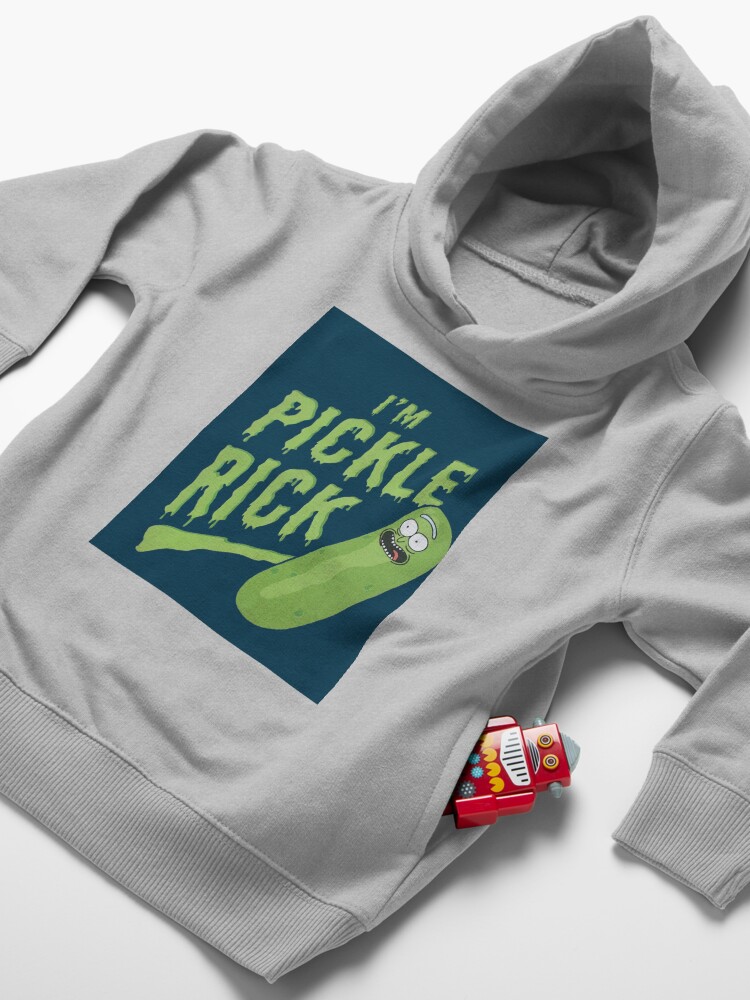 Alternate view of I am Pickle Rick Toddler Pullover Hoodie
