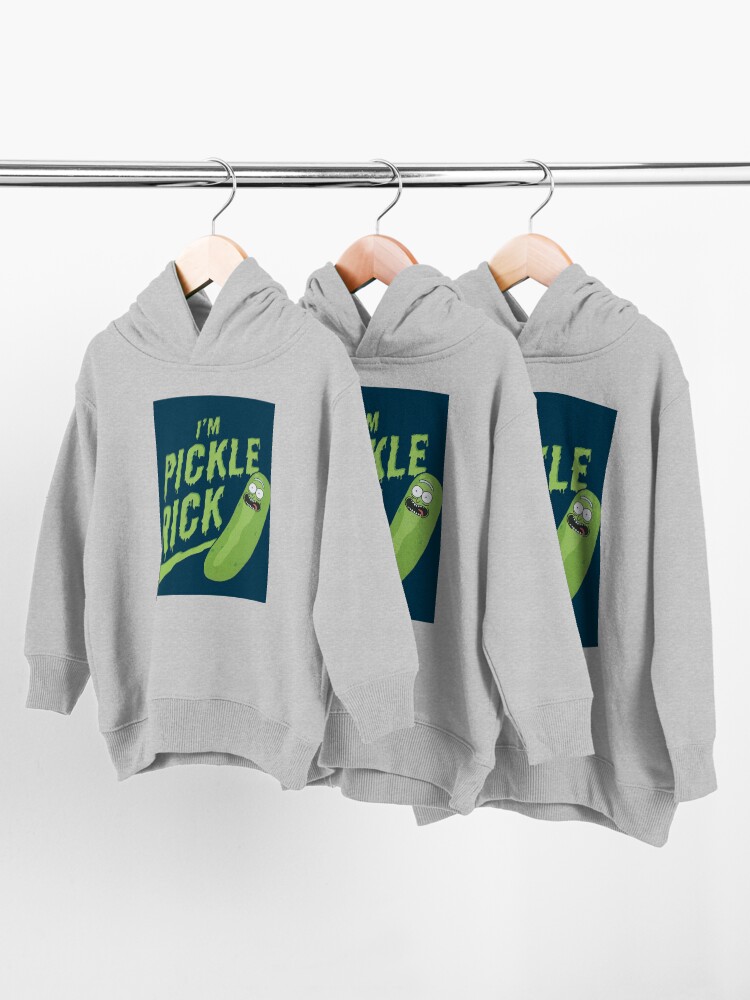 Alternate view of I am Pickle Rick Toddler Pullover Hoodie