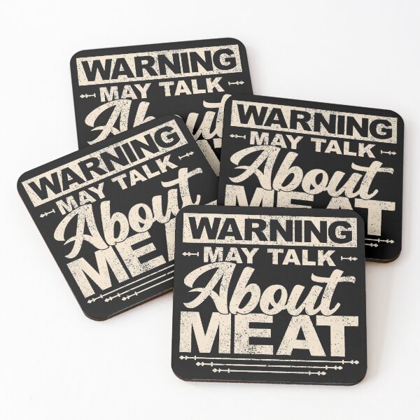 Item preview, Warning May Talk About Meat Funny Carnivore designed and sold by inkedtee.