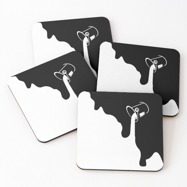 Item preview, Black and white Spilled paint  designed and sold by Halabe art.