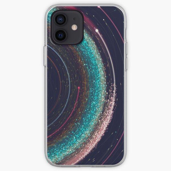 Asteroid Map of the Solar System iPhone Soft Case