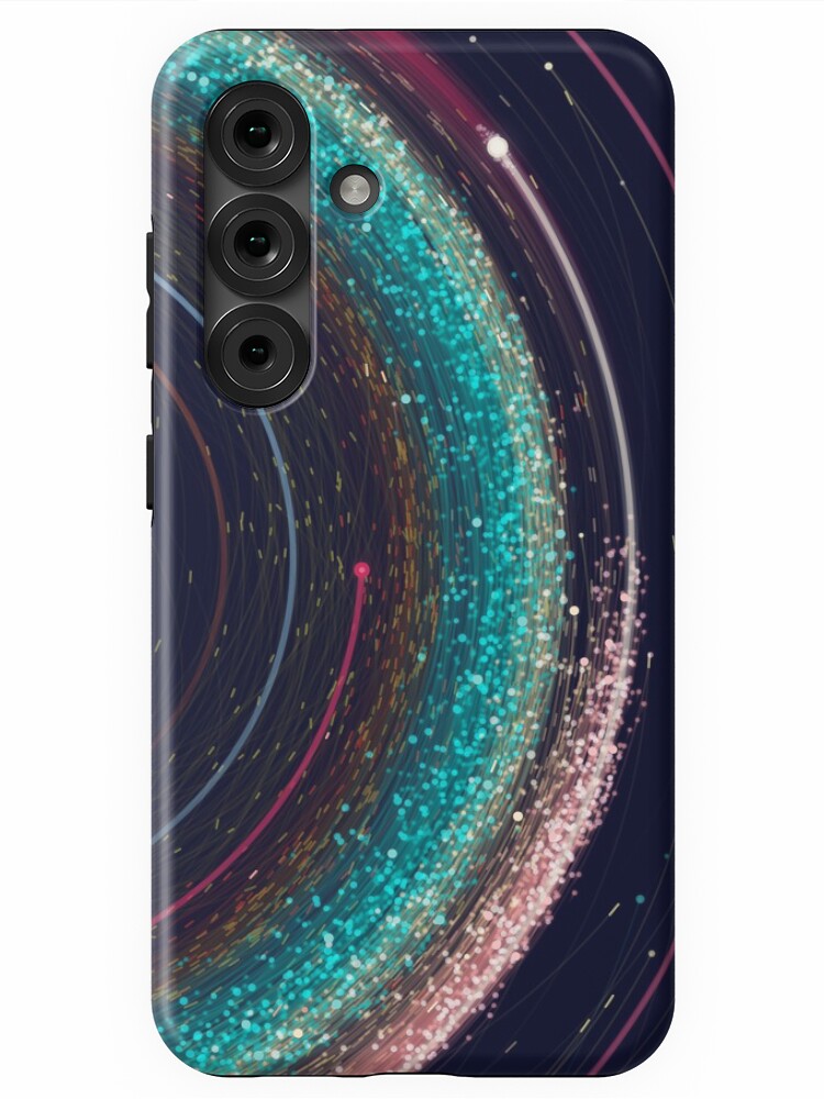 Thumbnail 1 of 4, Samsung Galaxy Phone Case, Asteroid Map of the Solar System designed and sold by EleanorLutz.