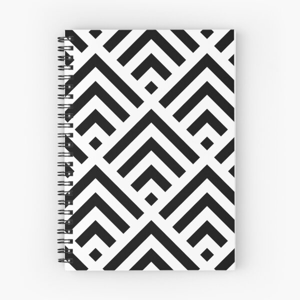 Item preview, Black and white triangle lines pattern designed and sold by hexdecor.