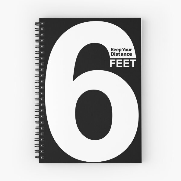 Item preview, Keep Your Distance 6 feet - white designed and sold by SocialShop.