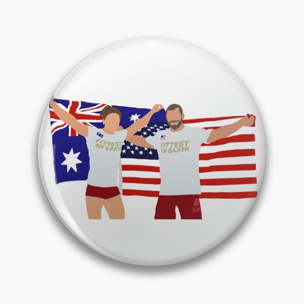 Item preview, Mat Fraser and Tia Toomey Holding Flags designed and sold by Aeodice.
