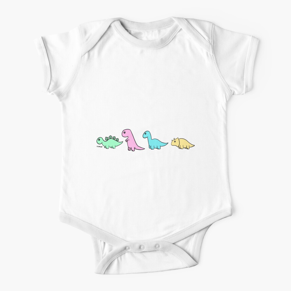 Crazy Bros Tees Babysaurus Little Baby Dino Funny Cute Novelty Infant One-Piece Baby Bodysuit 
