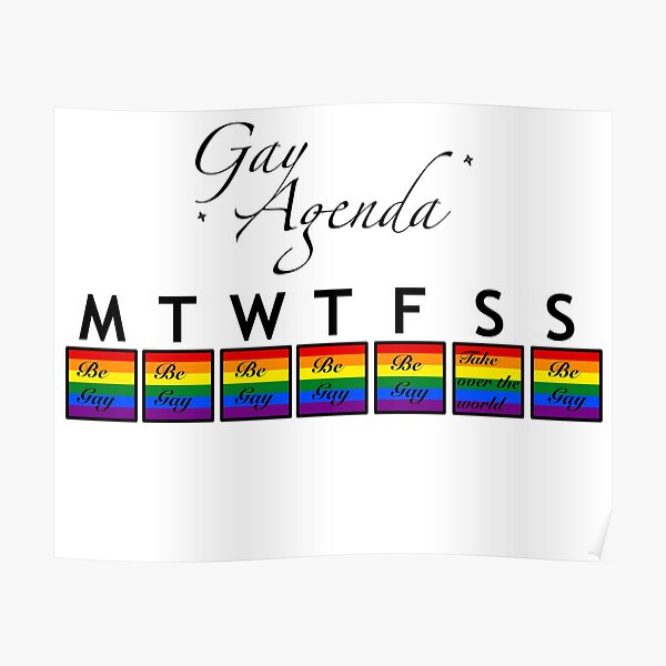 Gay Agenda Poster
