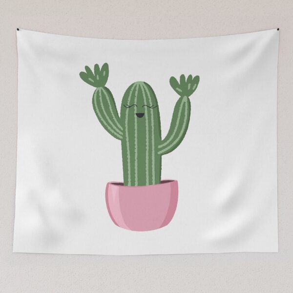 Item preview, Cute Smiley Pink Potted Cactus! designed and sold by Suh44.