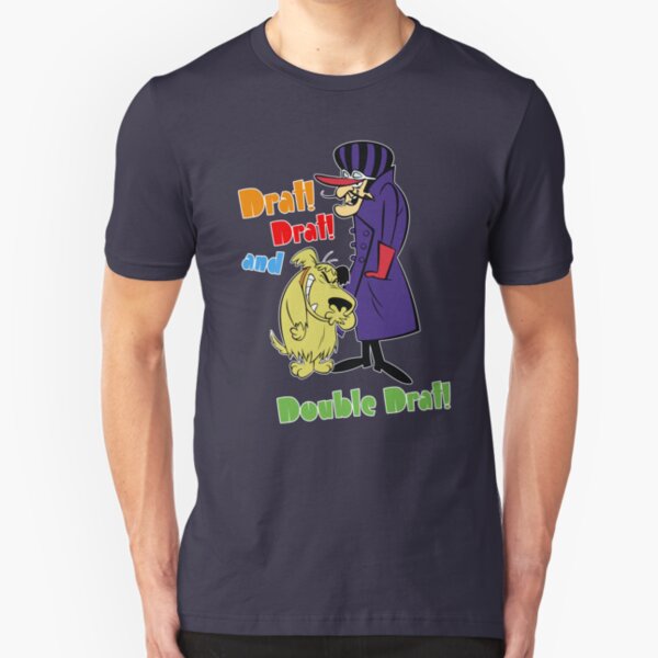 Dastardly And Muttley Double Drat Wacky Races Slim Fit T-Shirt