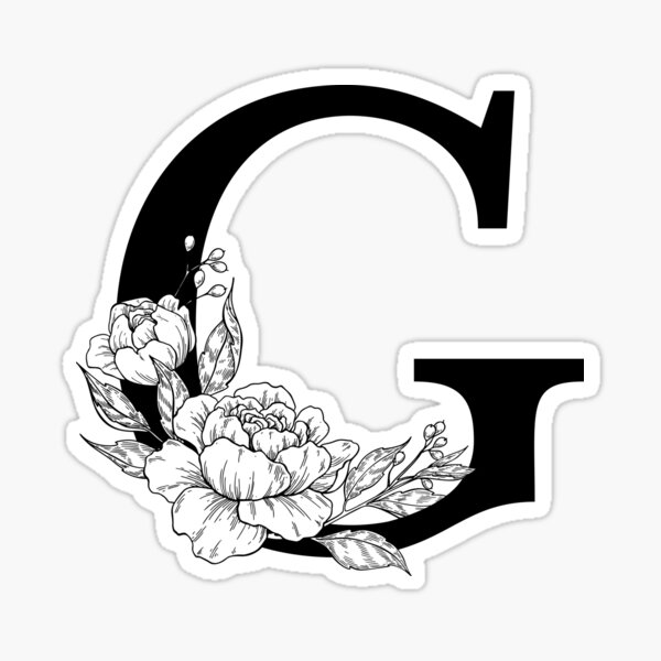 G Initial Monogram Personalized Letter G Ceramic  