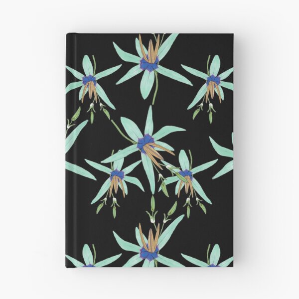 Item preview, ixia flower black pattern 2 designed and sold by AnnaBaldon.