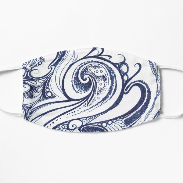 Winter Abstract Flat Mask
