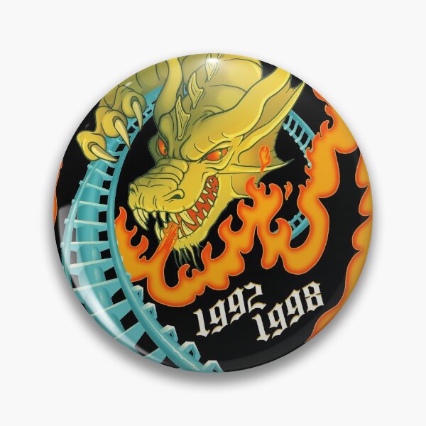 Item preview, UP IN FLAMES Drachen Fire Roller Coaster - Busch Gardens Williamsburg - Theme Park Tribute designed and sold by jfells.