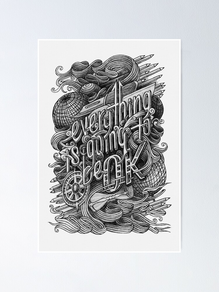 Thumbnail 1 of 3, Poster, Everything is OK designed and sold by EleanorLutz.
