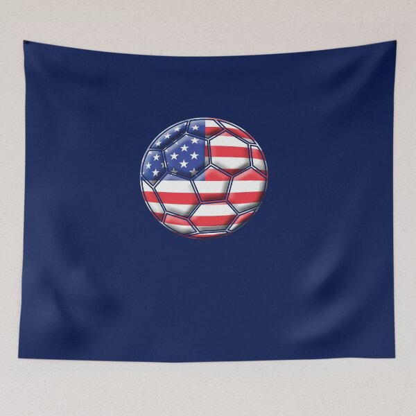 Item preview, USA Soccer Ball American Flag designed and sold by theboujeebunny.