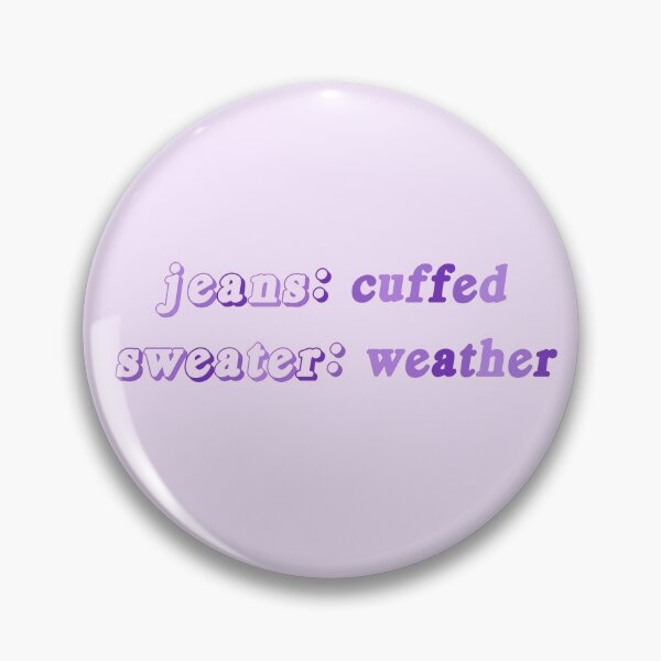 jeans à revers et pull météo Badge