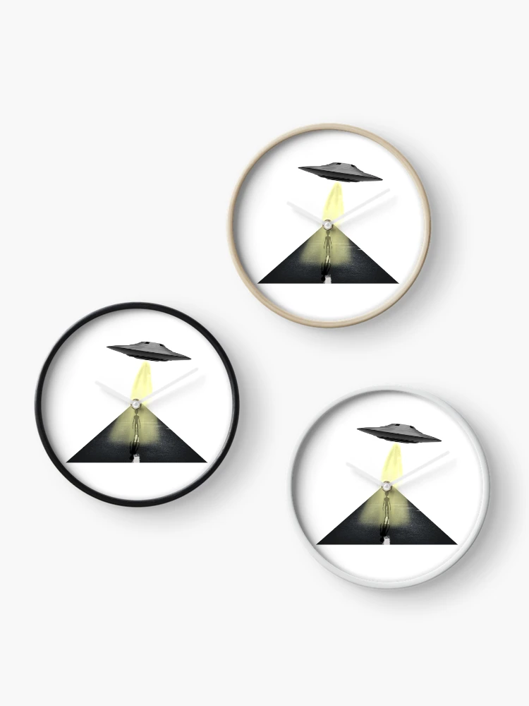 Thumbnail 3 of 4, Clock, Alien Abduction designed and sold by Mathdex.
