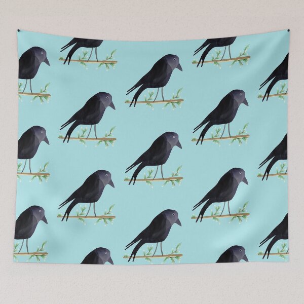 Item preview, Jackdaw in watercolours designed and sold by Deborah Regan.