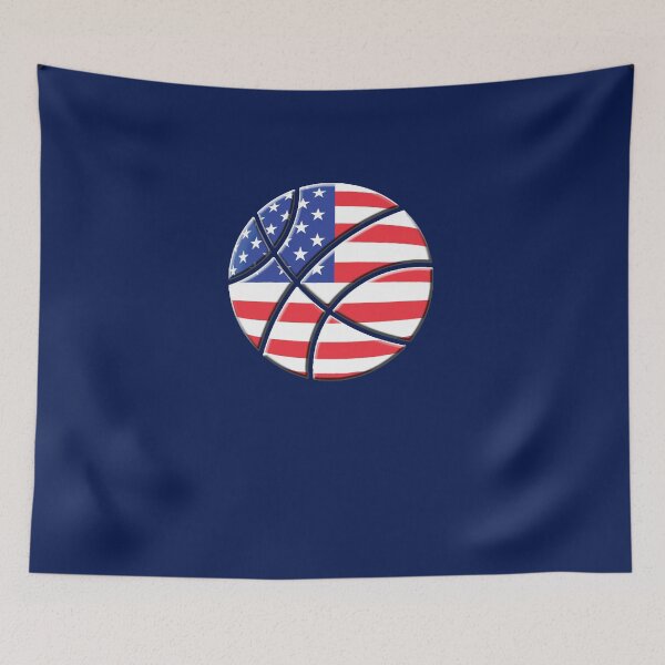 Item preview, USA Basketball American Flag designed and sold by theboujeebunny.