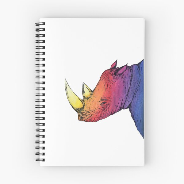 Item preview, Colourful Rhino Painting  designed and sold by Philippa-Anne.
