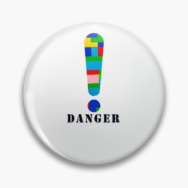 Item preview, Exclamation Warning Sign "Danger" designer style designed and sold by Monlin.