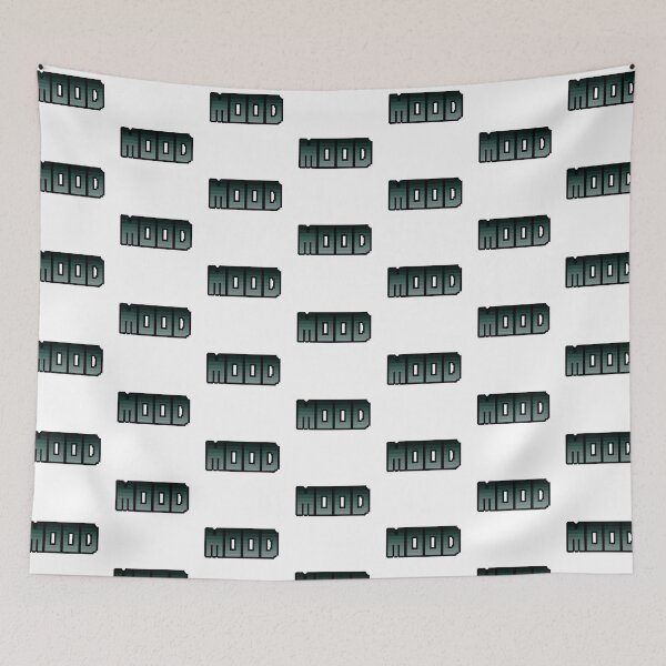 Item preview, "MOOD" - green striped pixel art  designed and sold by mikaylawiser.