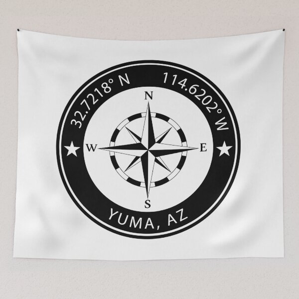 Item preview, Yuma, Arizona Geographical Coordinates designed and sold by TeeOhGraphics.