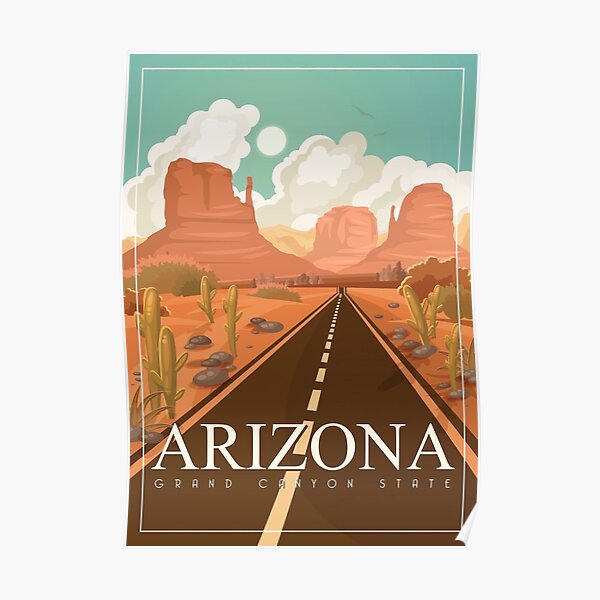 Art & Collectibles Digital Prints Arizona Travel Poster Travel Poster ...