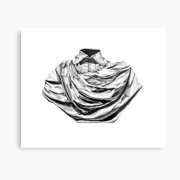 Marble Sculpture Sketch Metal Print