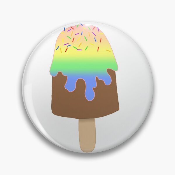 Item preview, Rainbow dipped chocolate popsicle with rainbow sprinkles designed and sold by stosphia.