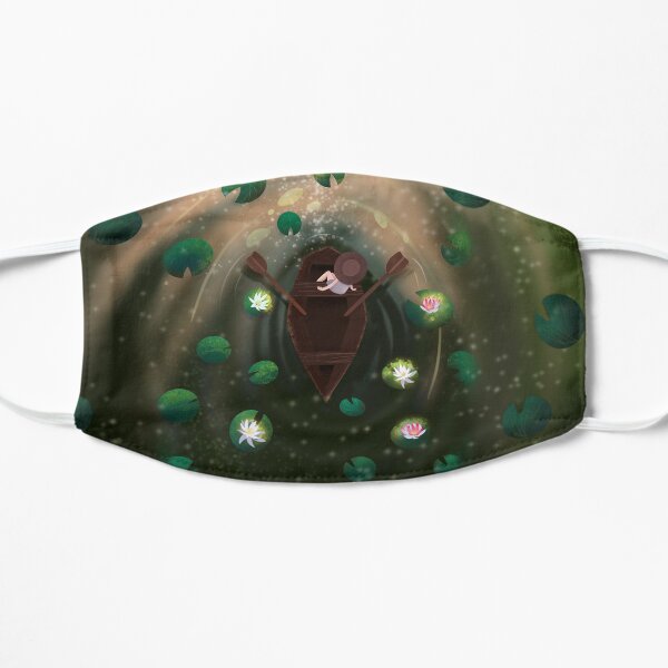 Beautiful illustration Girl in a boat Mask
