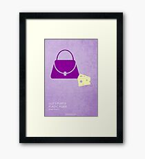 Lilly's Purple Plastic Purse Framed Print