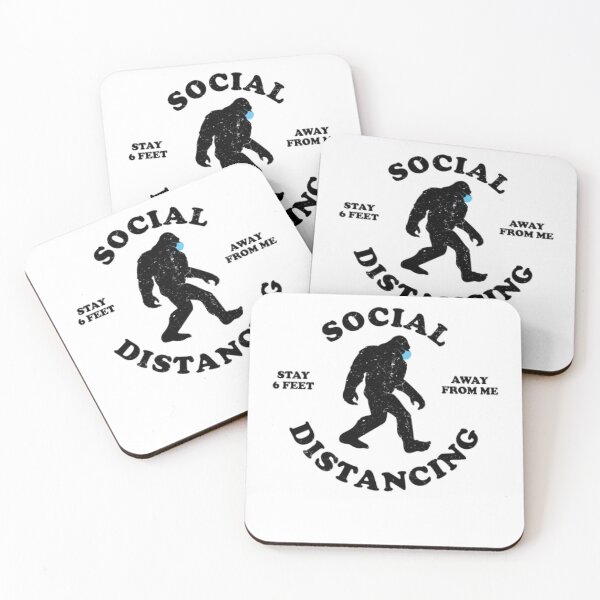 Item preview, Social Distancing Bigfoot designed and sold by Matthew-Barry.