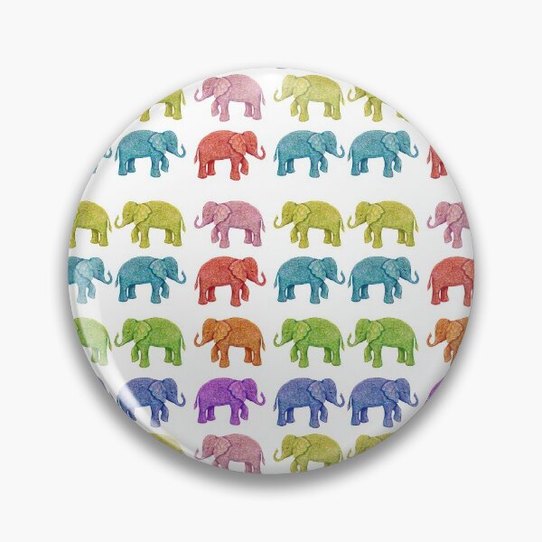 Item preview, Desfile de los elefantes arcoiris designed and sold by ElephantTrunk.