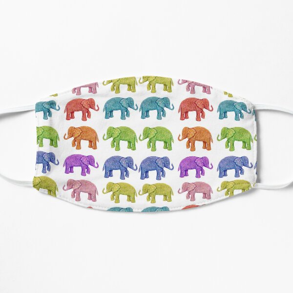 Parade of Rainbow Elephants Mask