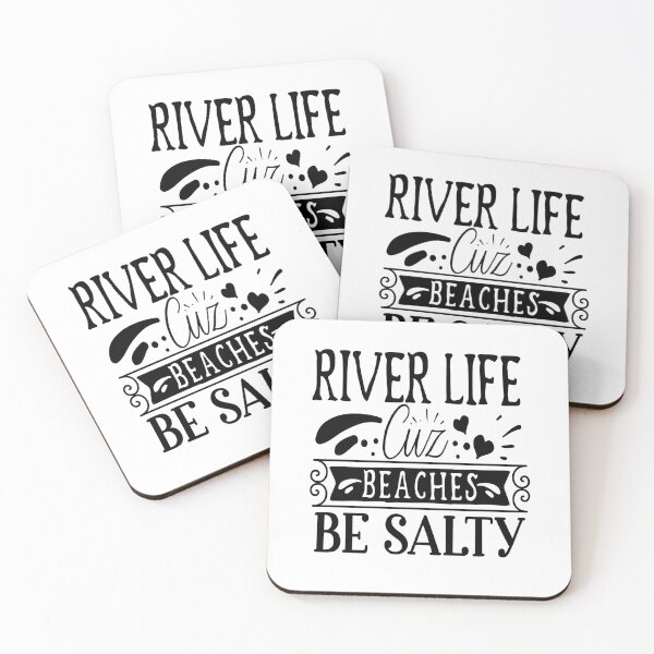 Item preview, River life cuz beaches be salty: Funny summer shirt. designed and sold by fajali master.