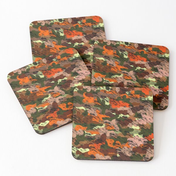 Item preview, Orange Camouflage Pattern designed and sold by jaggerstudios.