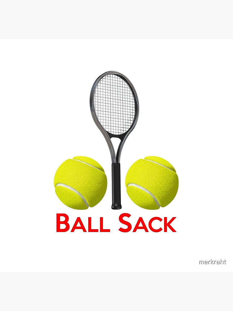 Tennis Player & Coach Gifts - Ball Sack Funny Gift Ideas for Tennis Players  & Coaches - Great Ball Tote Bag for Balls in Ballsack