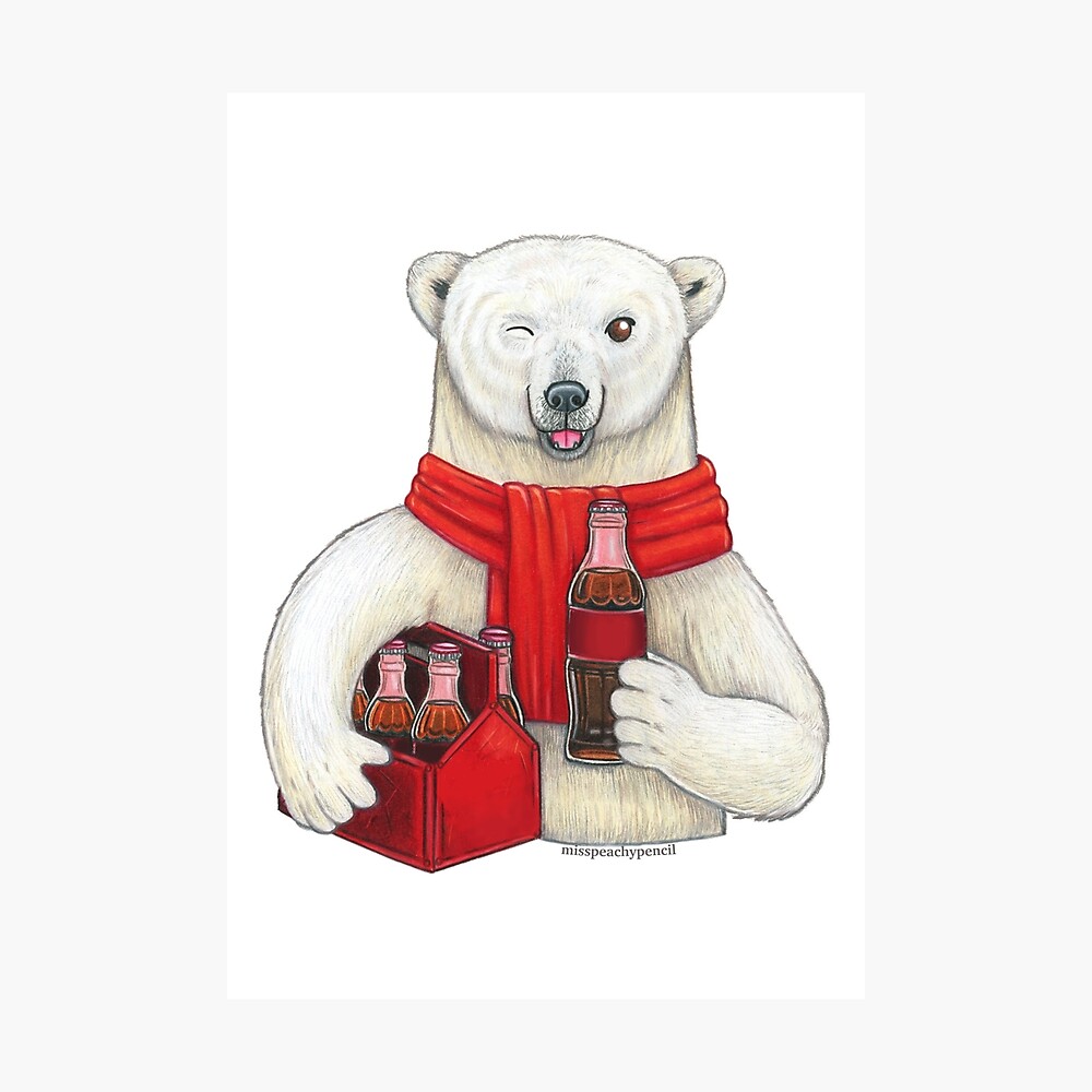 Coca Cola Christmas Polar Bear Giant Poster A0 A1 A2 A3 A4 Sizes 