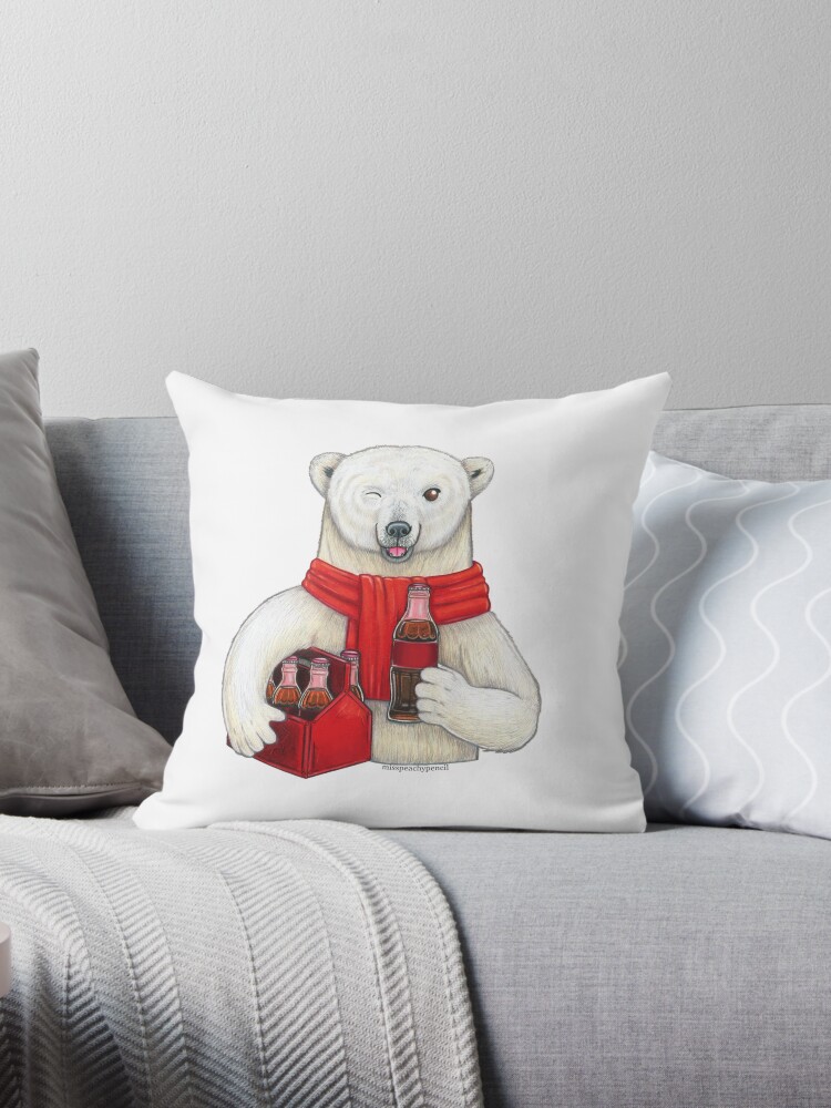 Coca cola polar online bear blanket