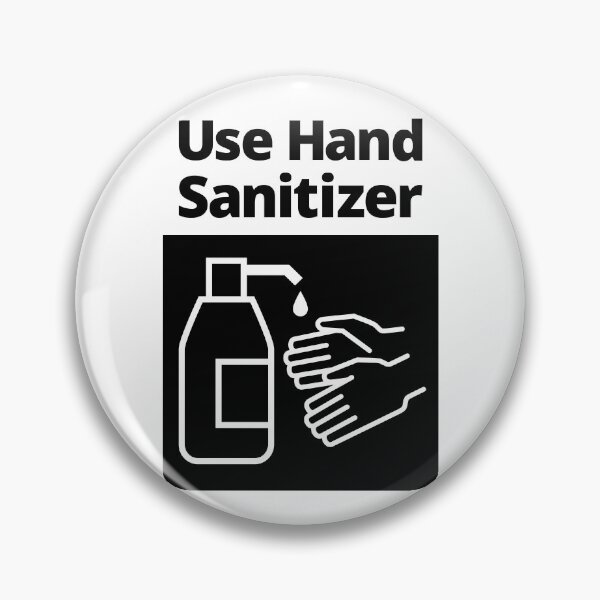 Item preview, Black and White sign - Use Hand Sanitizer designed and sold by SocialShop.
