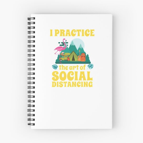 Item preview, Social Distancing Camping Camper Flamingo designed and sold by Matthew-Barry.