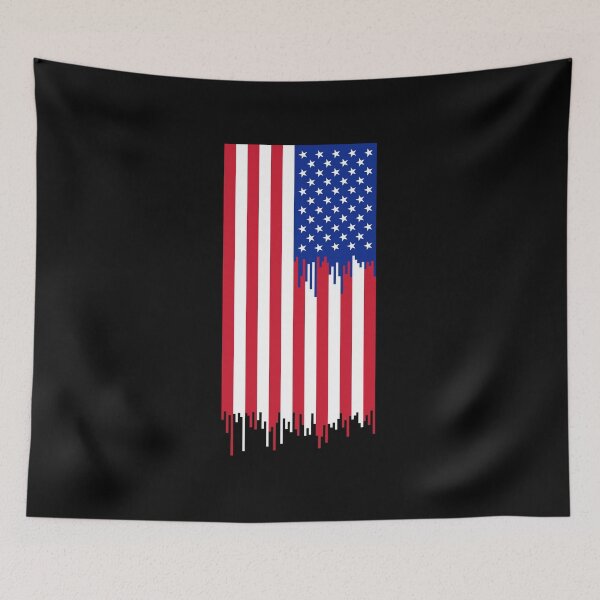 Item preview, American Flag Dripping  designed and sold by Chakibalami.