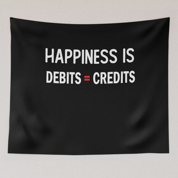 Item preview, happiness is debits equal credits accountant gifts  designed and sold by alaechamlal.
