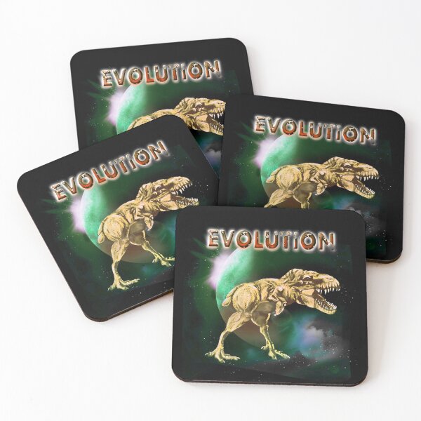 Item preview, Evolution Dinosaur Chicken in Outer Space designed and sold by iduzarts.