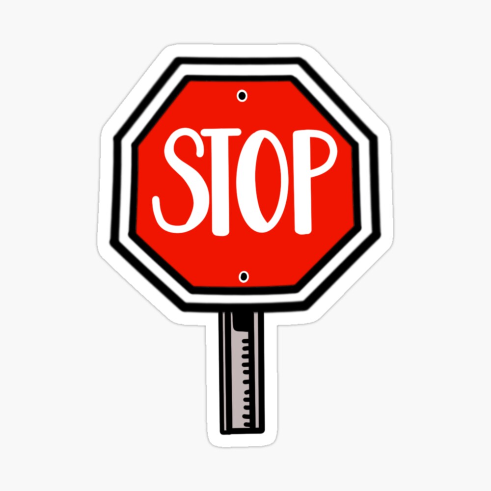 handlettered stop sign canvas print by inkouragements redbubble