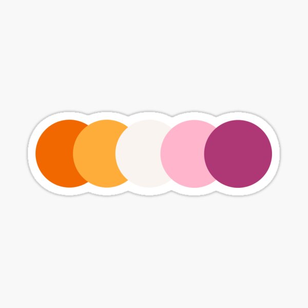 lesbian pride // subtle Sticker